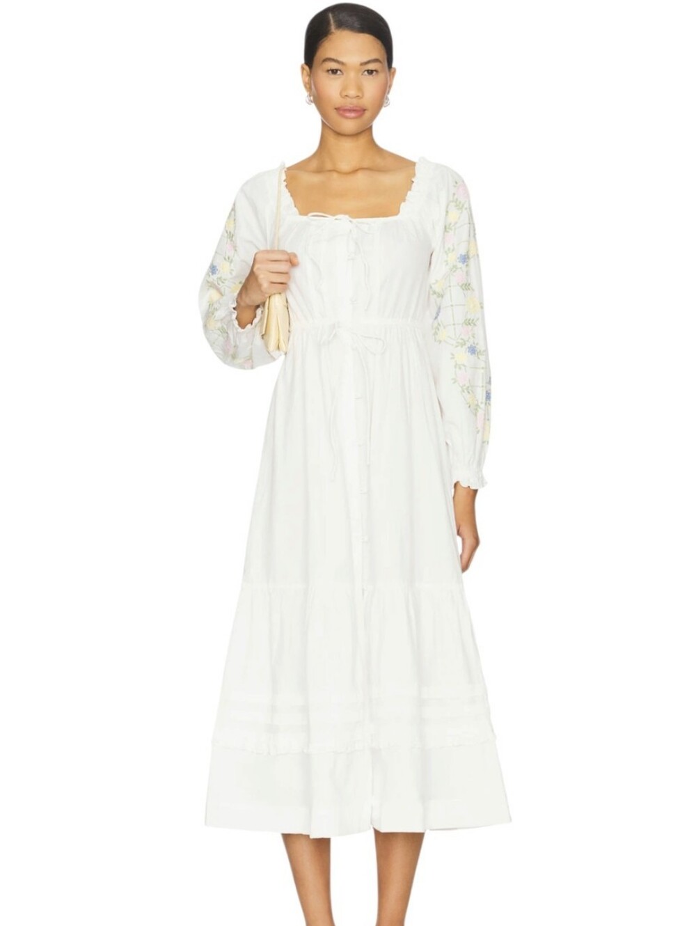 Damson Madder Junia Embroidered Organic Cotton midi dress - 12. S6